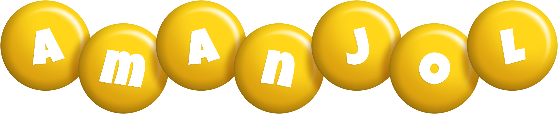 Amanjol candy-yellow logo