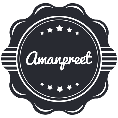 Amanpreet badge logo