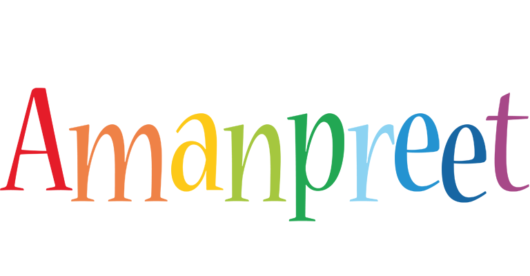Amanpreet birthday logo