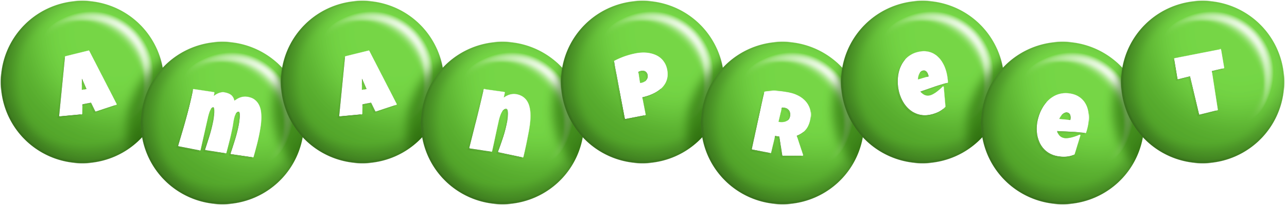 Amanpreet candy-green logo