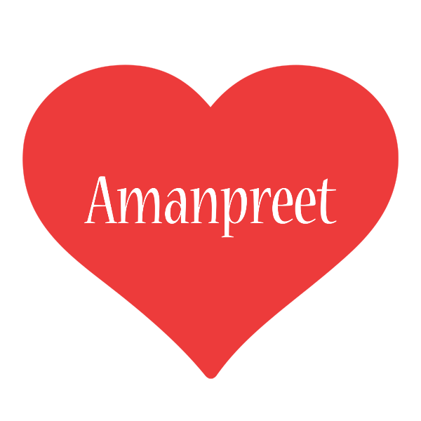 Amanpreet love logo