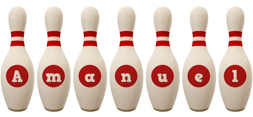Amanuel bowling-pin logo