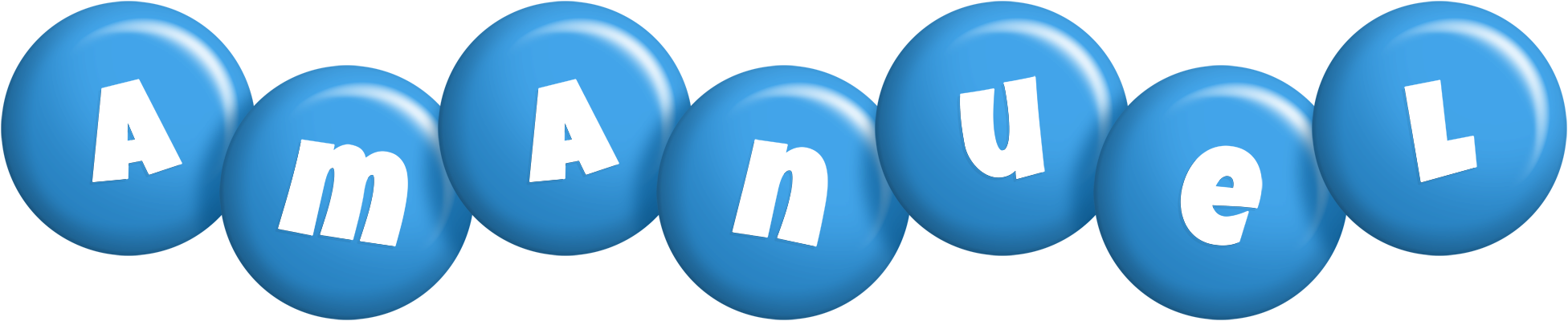 Amanuel candy-blue logo
