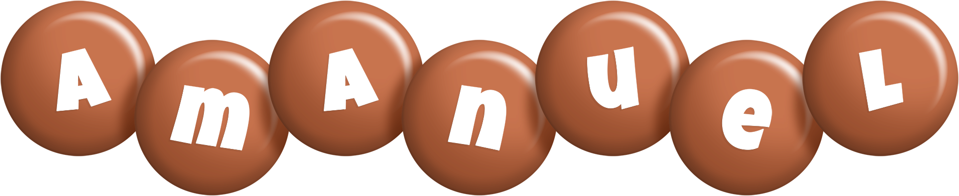 Amanuel candy-brown logo