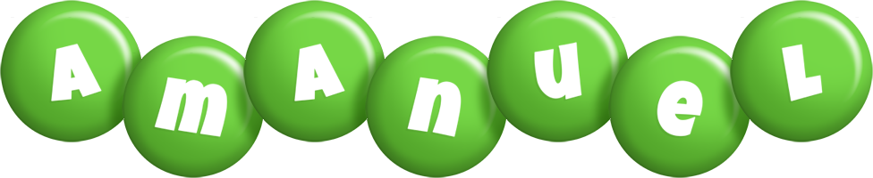 Amanuel candy-green logo