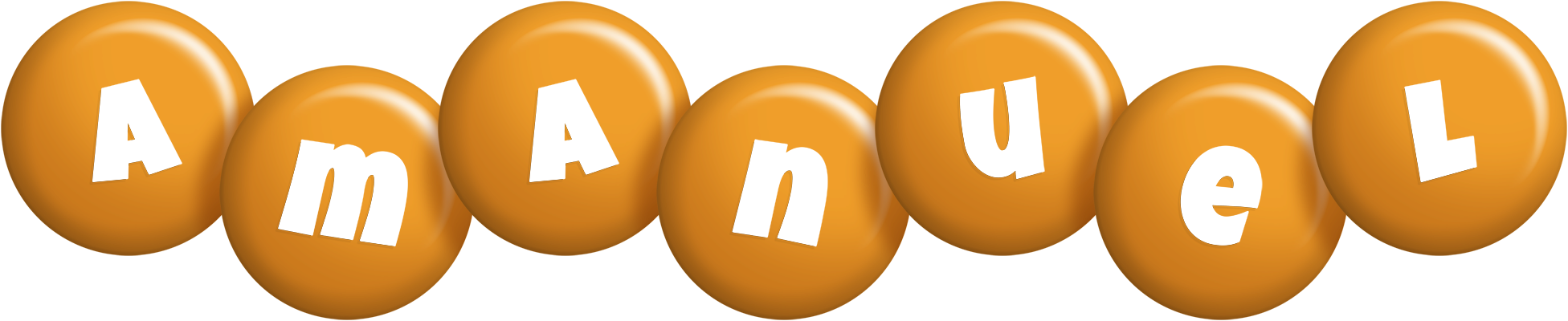 Amanuel candy-orange logo