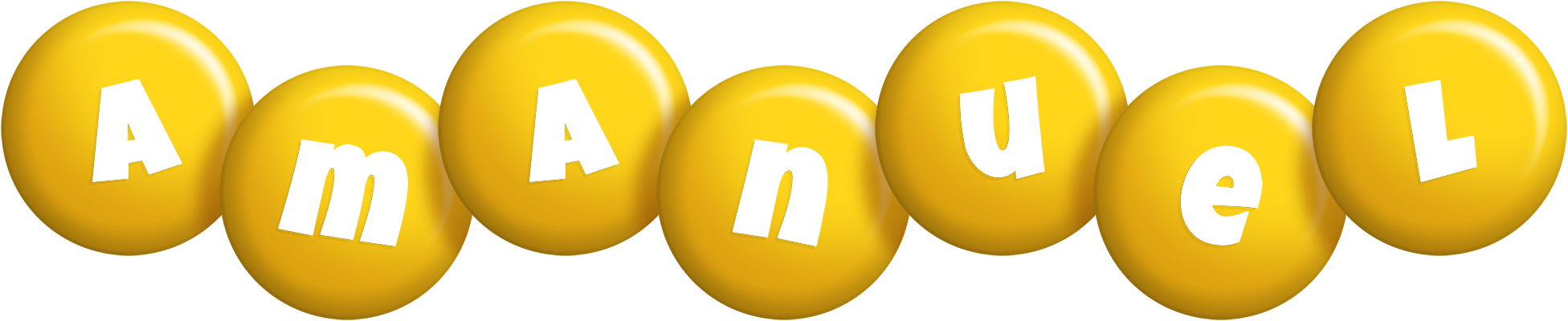 Amanuel candy-yellow logo