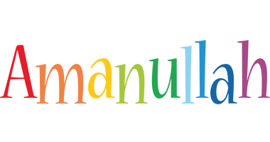 Amanullah birthday logo