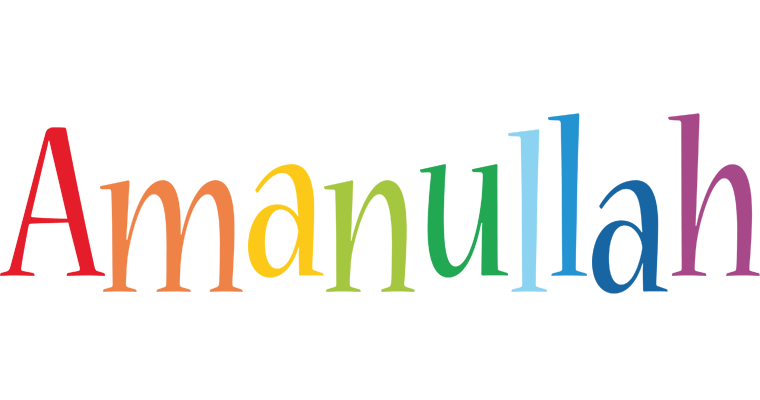 Amanullah birthday logo