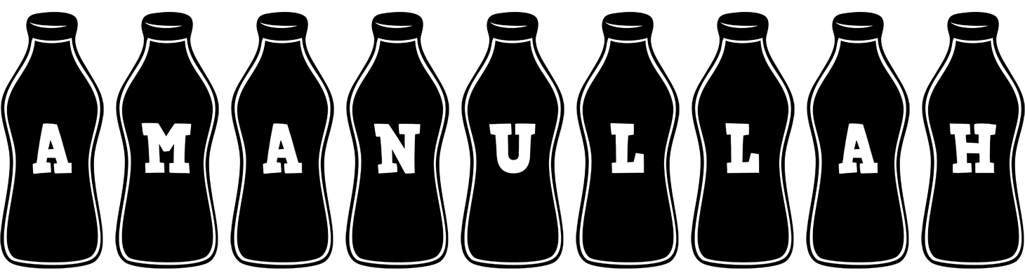 Amanullah bottle logo