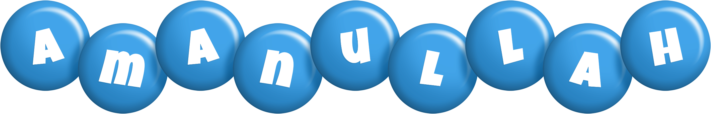 Amanullah candy-blue logo