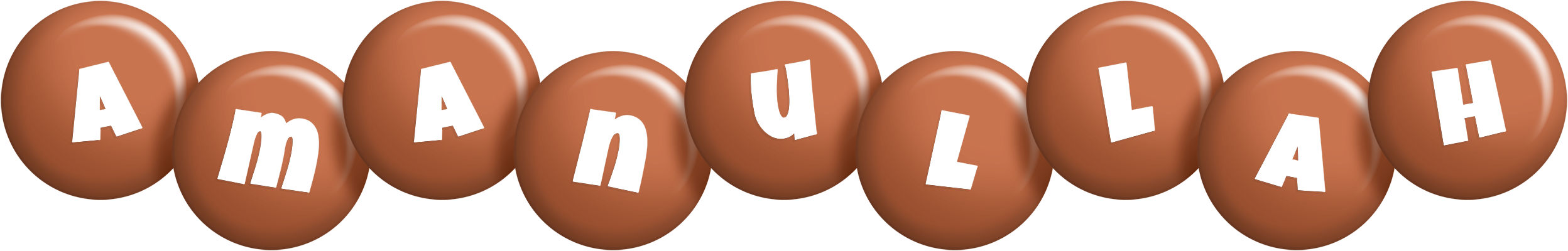 Amanullah candy-brown logo