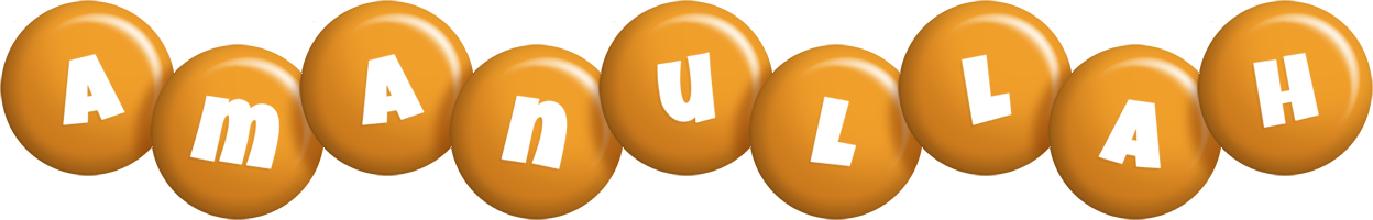 Amanullah candy-orange logo