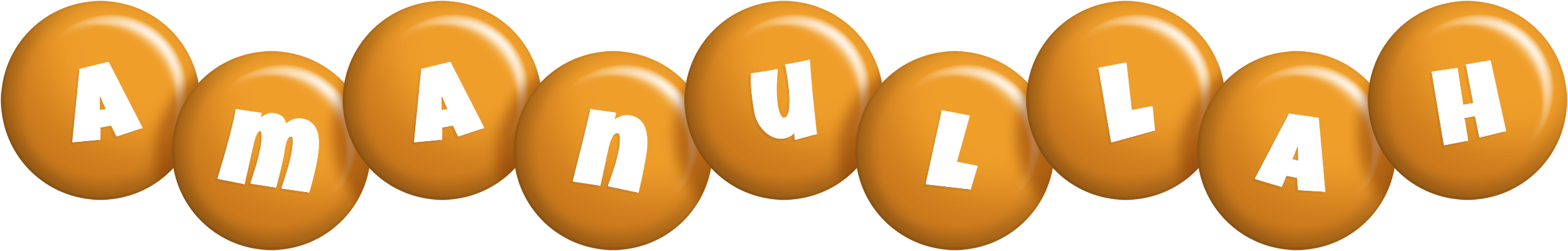 Amanullah candy-orange logo