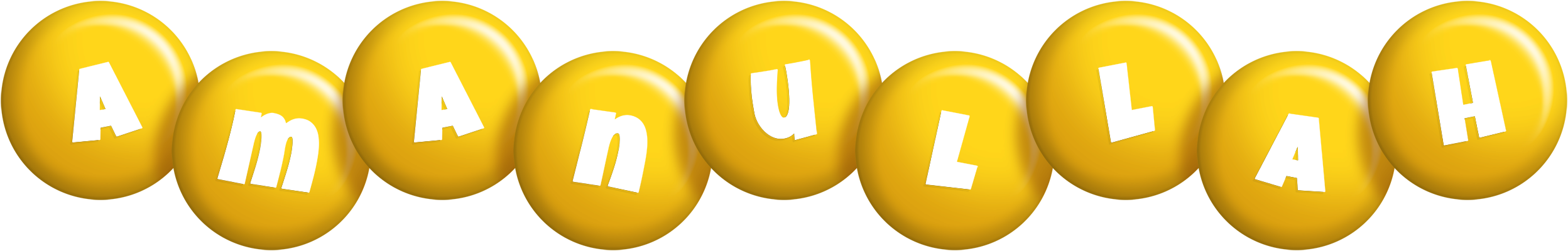 Amanullah candy-yellow logo