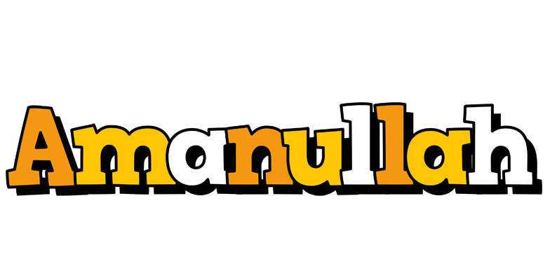 Amanullah cartoon logo