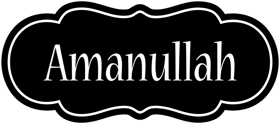Amanullah welcome logo