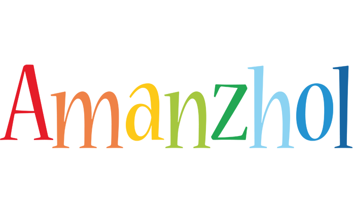 Amanzhol birthday logo
