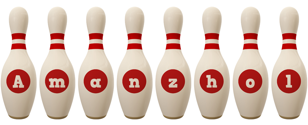 Amanzhol bowling-pin logo