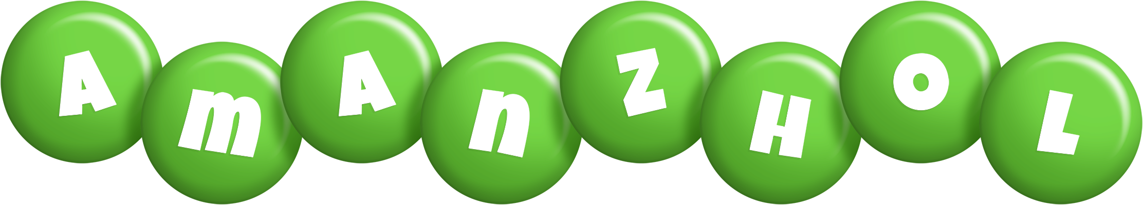 Amanzhol candy-green logo