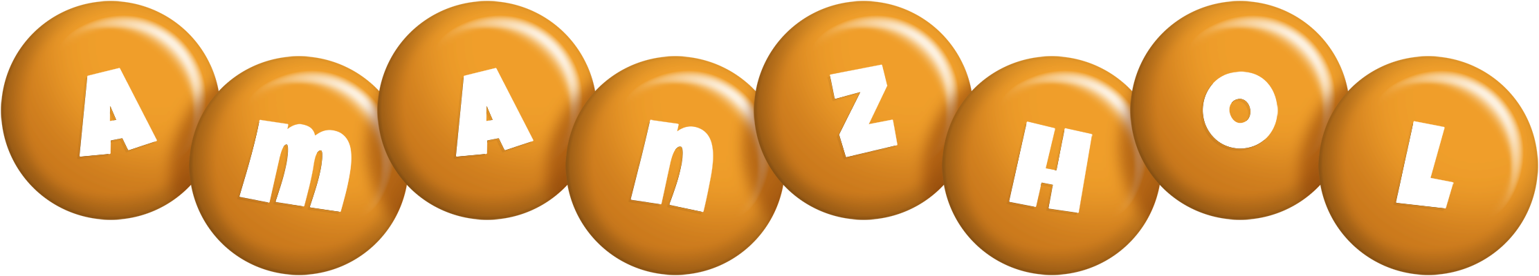 Amanzhol candy-orange logo