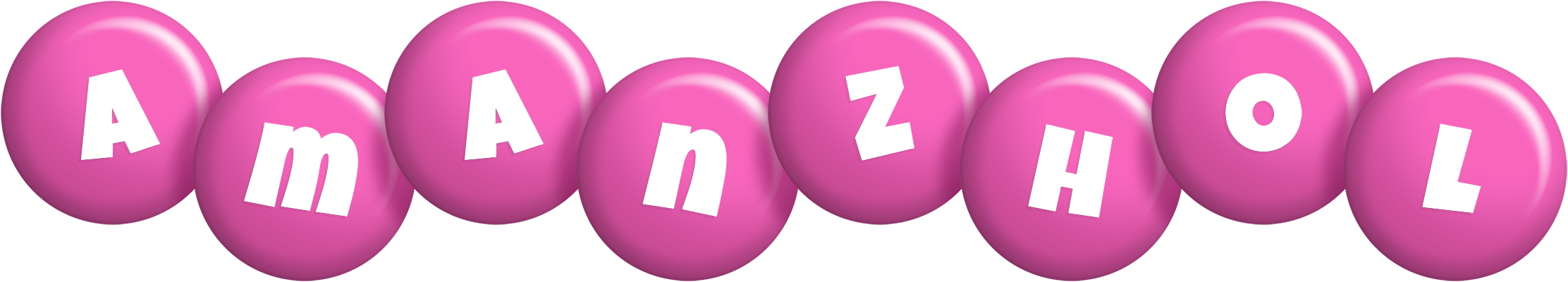 Amanzhol candy-pink logo