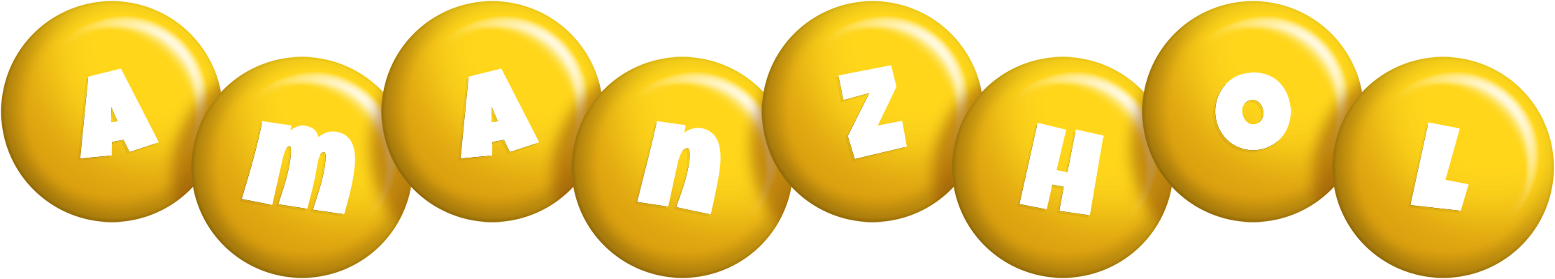 Amanzhol candy-yellow logo