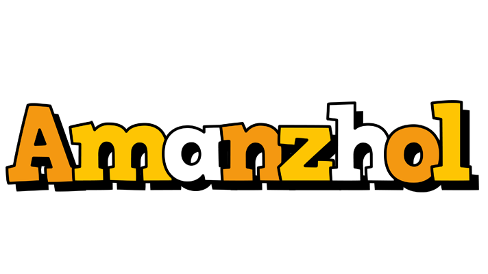 Amanzhol cartoon logo