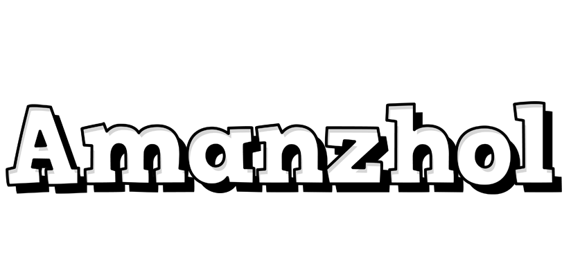 Amanzhol snowing logo