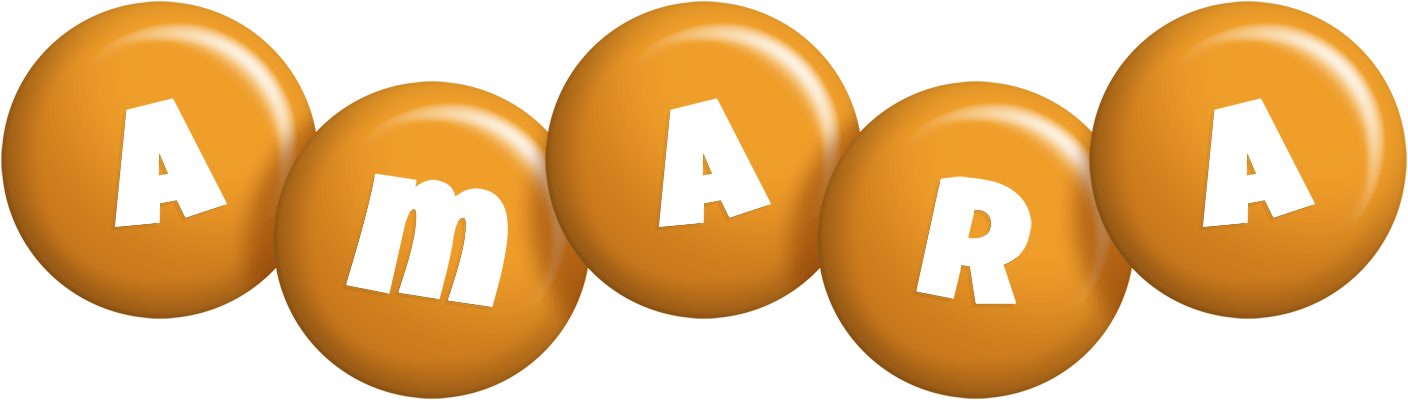 Amara candy-orange logo