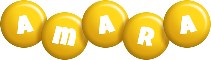 Amara candy-yellow logo