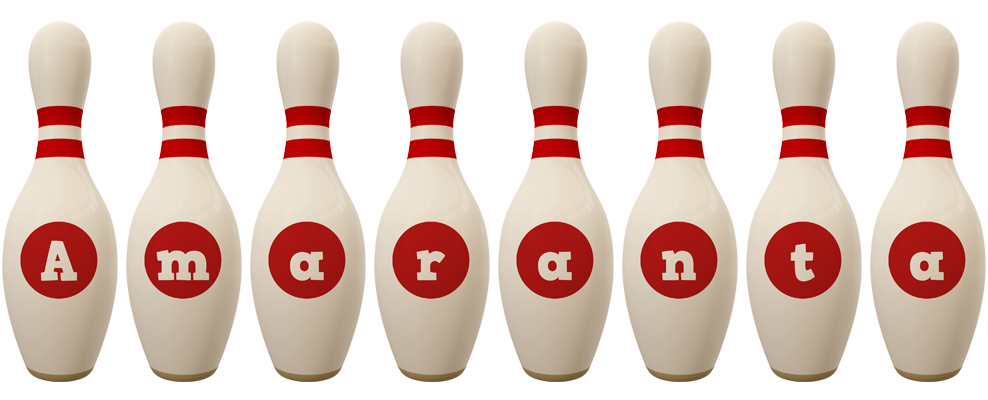 Amaranta bowling-pin logo