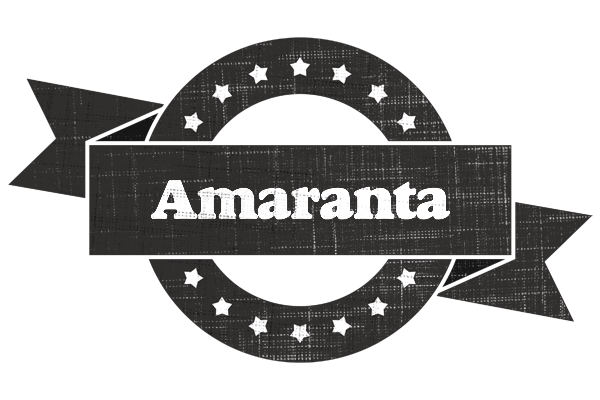 Amaranta grunge logo