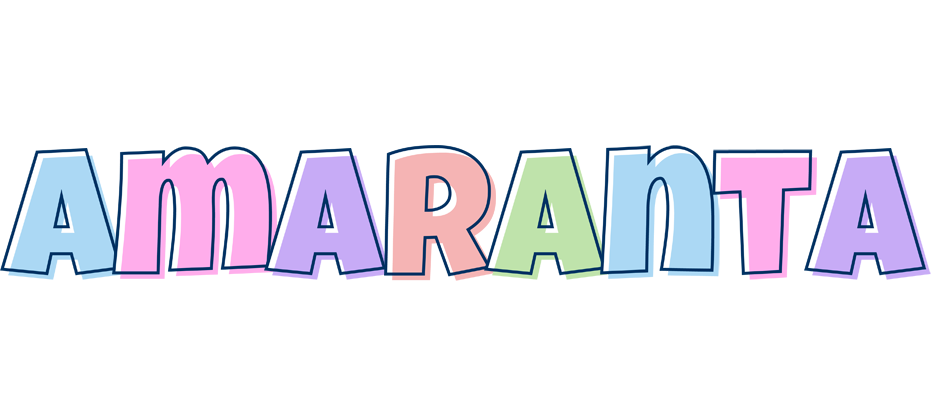 Amaranta pastel logo