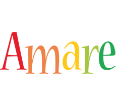 Amare birthday logo