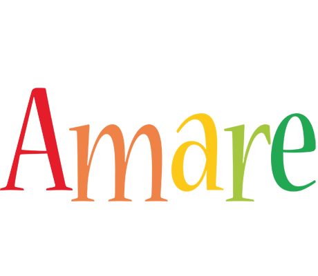 Amare birthday logo
