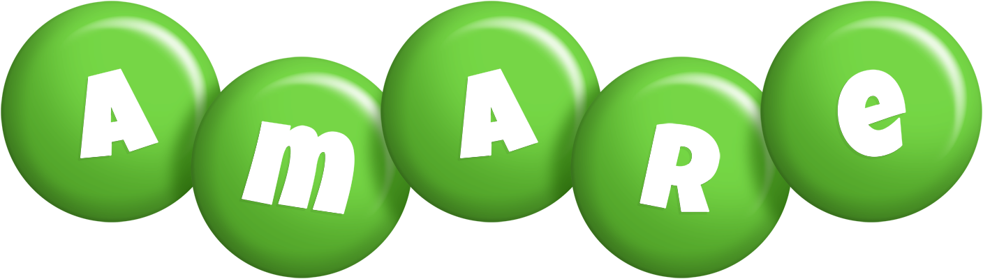 Amare candy-green logo