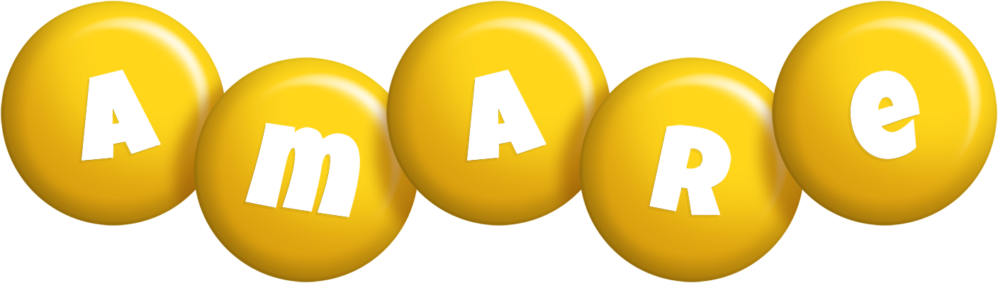 Amare candy-yellow logo