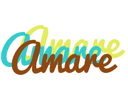 Amare cupcake logo