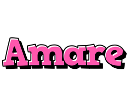 Amare girlish logo