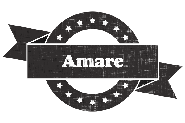 Amare grunge logo