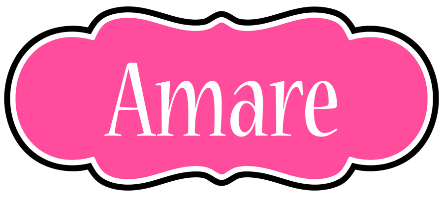 Amare invitation logo