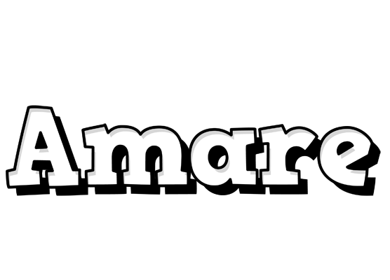 Amare snowing logo