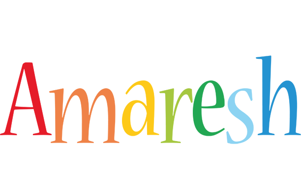 Amaresh birthday logo