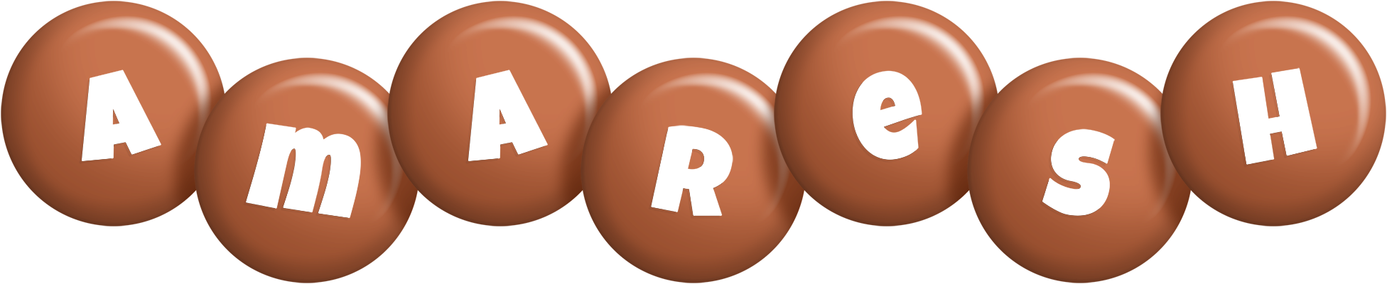 Amaresh candy-brown logo