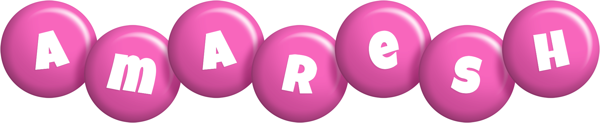 Amaresh candy-pink logo