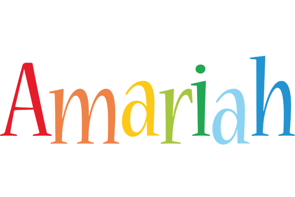 Amariah birthday logo