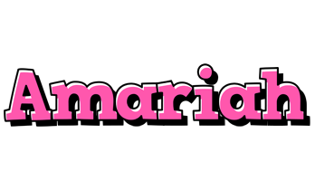 Amariah girlish logo