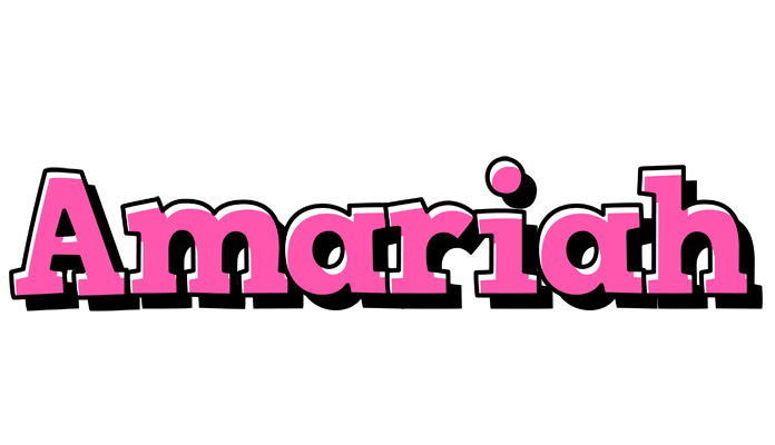 Amariah girlish logo