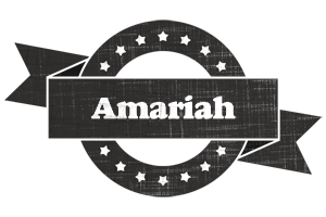 Amariah grunge logo